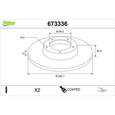 Bremsscheibe 673336 Bremsscheibe 673336
