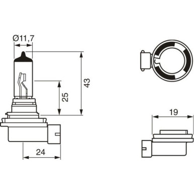 BOSCH Glühlampe, Fernscheinwerfer Pure Light WS 1 987 302 084