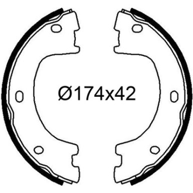 Bremsbackensatz 564258