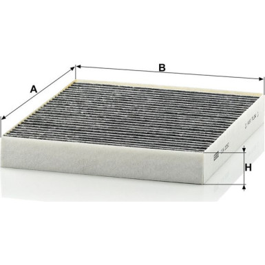 MANN-FILTER CUK 2252 Innenraumfilter, Aktivkohlefilter MANN-FILTER CUK 2252 Innenraumfilter, Aktivkohlefilter