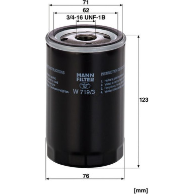 Ölfilter W 719/3