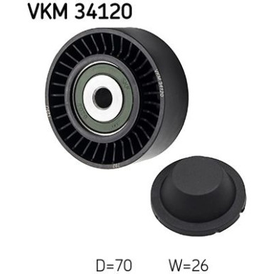 SKF Umlenk-/Führungsrolle, Keilrippenriemen VKM 34120