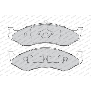 Ferodo Bremsbelagsatz, Scheibenbremse PREMIER ECO FRICTION FDB1267