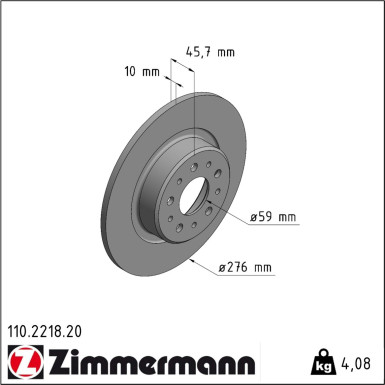 Bremsscheibe 110.2218.20
