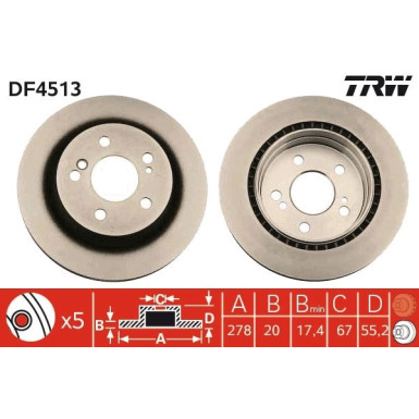 Bremsscheibe DF4513 Bremsscheibe DF4513