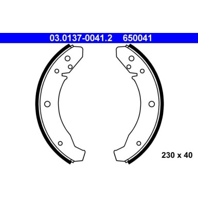 Bremsbackensatz 03.0137-0041.2 Bremsbackensatz 03.0137-0041.2
