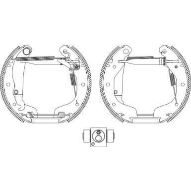 Bremsbackensatz 8DB 355 005-221 Bremsbackensatz 8DB 355 005-221