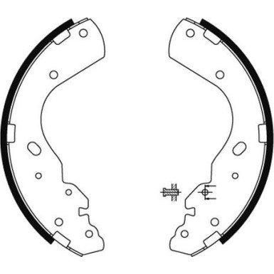 Bremsbackensatz 8DB 355 002-851 Bremsbackensatz 8DB 355 002-851