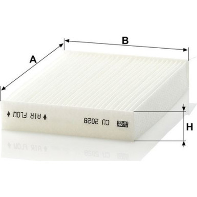 MANN-FILTER CU 2028 Innenraumfilter, Partikelfilter MANN-FILTER CU 2028 Innenraumfilter, Partikelfilter
