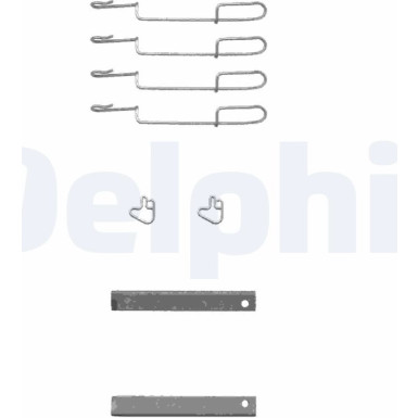 Delphi Zubehörsatz, Scheibenbremsbelag LX0347