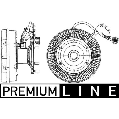 Mahle Kupplung, Kühlerlüfter BEHR Premium Line CFC 207 000P