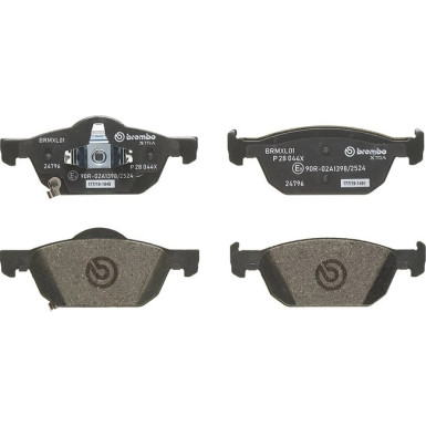Brembo Bremsbelagsatz, Scheibenbremse XTRA LINE P 28 044X Brembo Bremsbelagsatz, Scheibenbremse XTRA LINE P 28 044X