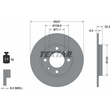 Bremsscheibe 92055003