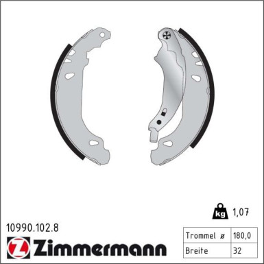 Bremsbackensatz 10990.102.8