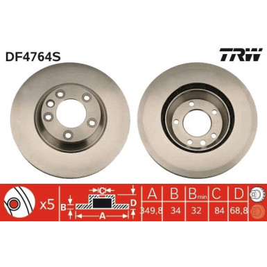 Bremsscheibe DF4764S