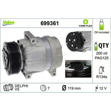 Kompressor, Klimaanlage 699361 Kompressor, Klimaanlage 699361