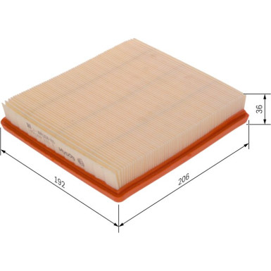 BOSCH F 026 400 581 Luftfilter