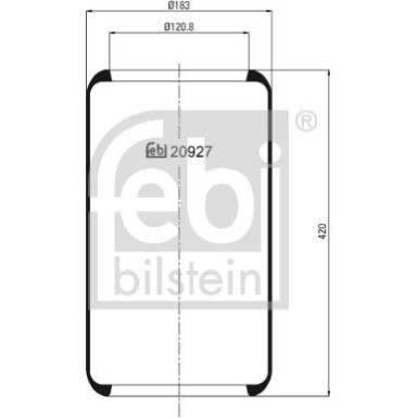 FEBI BILSTEIN 20927 Federbalg, Luftfederung