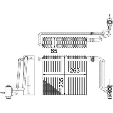 Verdampfer, Klimaanlage AE 107 000P