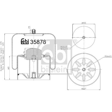FEBI BILSTEIN 35878 Federbalg, Luftfederung