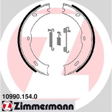 Zimmermann Bremsbackensatz, Feststellbremse 10990.154.0