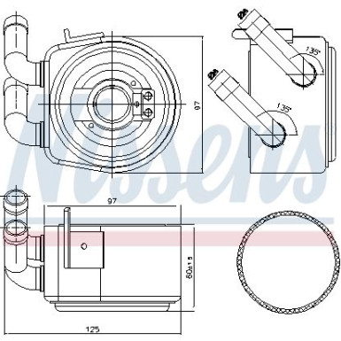Nissens Ölkühler, Motoröl FIRST FIT 90695
