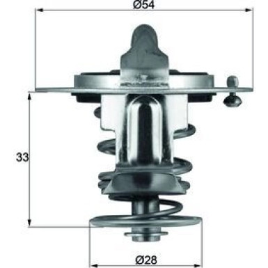 Mahle Thermostat, Kühlmittel BEHR TX 72 82