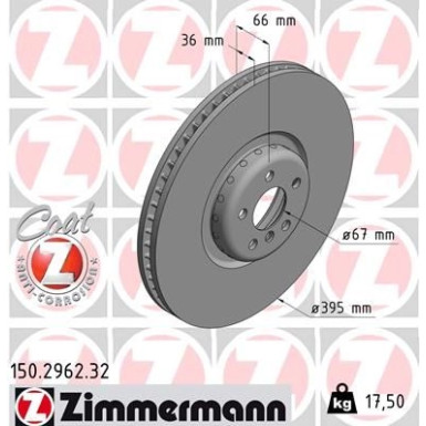Zimmermann Bremsscheibe FORMULA F 150.2962.32