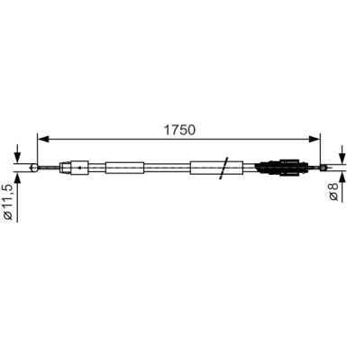 BOSCH Seilzug, Feststellbremse 1 987 482 018