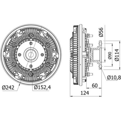 Kupplung, Kühlerlüfter CFC 32 000S