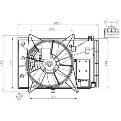 NRF Lüfter, Motorkühlung 47949