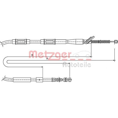 Metzger Seilzug, Feststellbremse 17.1446