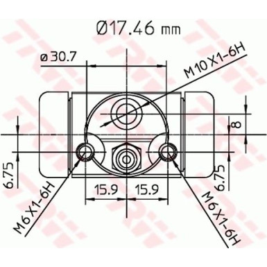 TRW Radbremszylinder BWA130 TRW Radbremszylinder BWA130