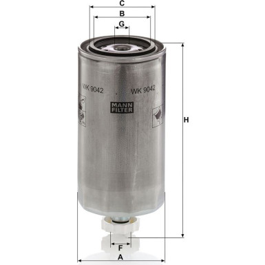 Kraftstofffilter WK 9042 X