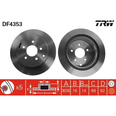Bremsscheibe DF4353