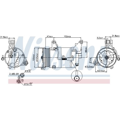 Kompressor, Klimaanlage 89340 Kompressor, Klimaanlage 89340