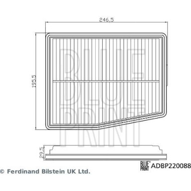 Blue Print Luftfilter ADBP220088 Blue Print Luftfilter ADBP220088