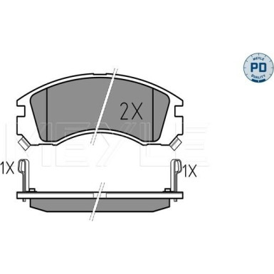 Meyle Bremsbelagsatz, Scheibenbremse MEYLE-PD: Advanced performance and design 025 213 6315/PD Meyle Bremsbelagsatz, Scheibenbremse MEYLE-PD: Advanced performance and design 025 213 6315/PD