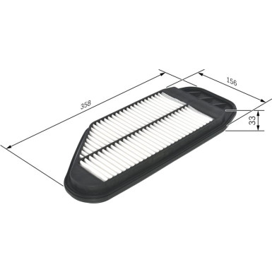 BOSCH F 026 400 349 Luftfilter BOSCH F 026 400 349 Luftfilter