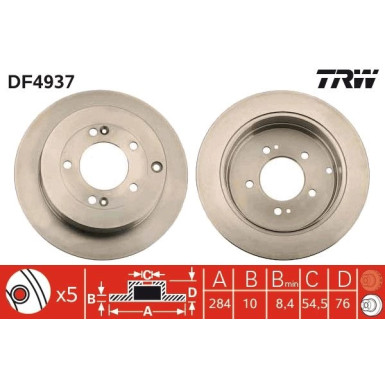 Bremsscheibe DF4937