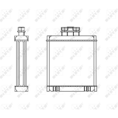 NRF Wärmetauscher, Innenraumheizung 53558