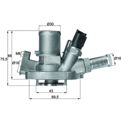 Thermostat, Kühlmittel TI 151 80 Thermostat, Kühlmittel TI 151 80
