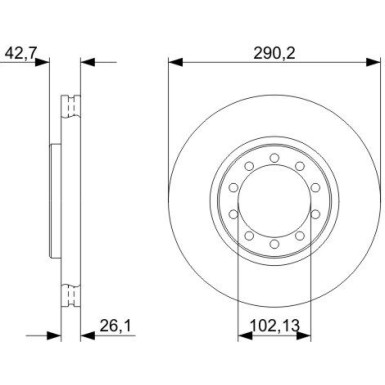 BOSCH Bremsscheibe 0 986 479 342 BOSCH Bremsscheibe 0 986 479 342
