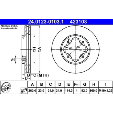 Bremsscheibe 24.0123-0103.1