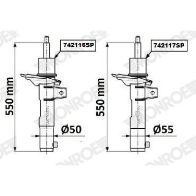 Stoßdämpfer 742117SP Stoßdämpfer 742117SP