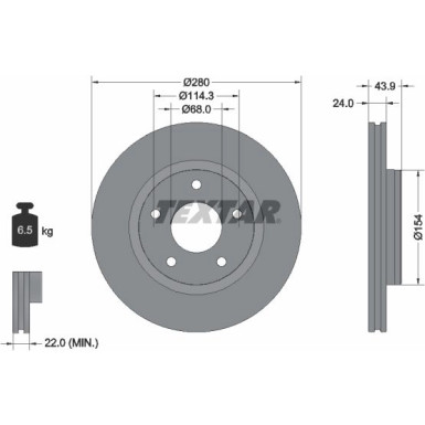 Bremsscheibe 92232203 Bremsscheibe 92232203