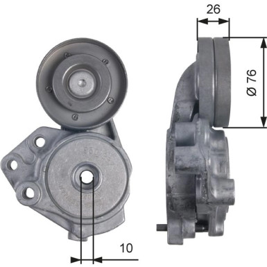 Spannrolle, Keilrippenriemen T39173