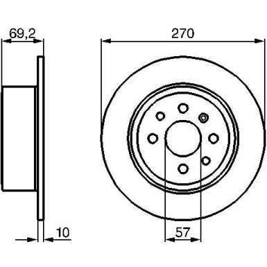 BOSCH Bremsscheibe 0 986 478 420