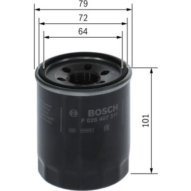 Ölfilter F 026 407 311