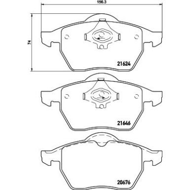 Hella Bremsbelagsatz, Scheibenbremse 8DB 355 007-881 Hella Bremsbelagsatz, Scheibenbremse 8DB 355 007-881